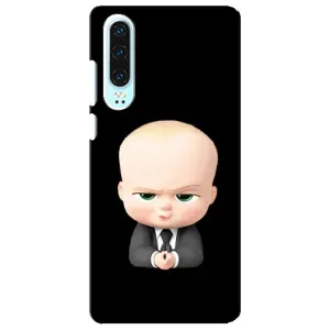 Мультяшный принт на Чехол для Хуавей П30 (Бос)