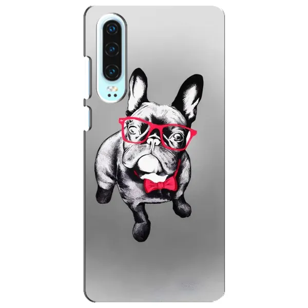 Чехол с рисунком «Бульдог в очках» для Huawei P30 Чехол с рисунком «Бульдог в очках» для Huawei P30