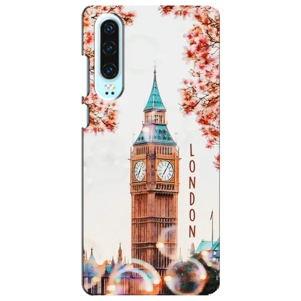 Чехол с рисунком «Часы Лондон» для Huawei P30