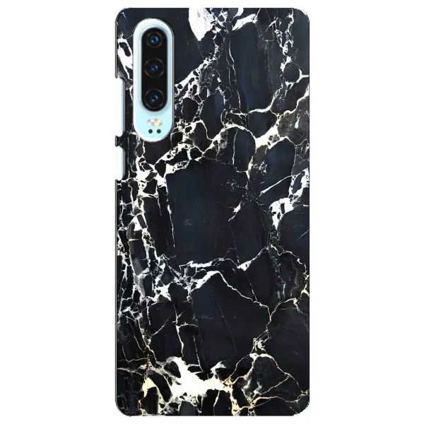 Чехол с рисунком «Чёрный мрамор» для Huawei P30 Чехол с рисунком «Чёрный мрамор» для Huawei P30
