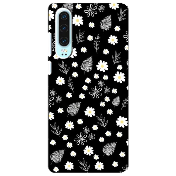 Чехол с рисунком «цветение на чорном» для Huawei P30 Чехол с рисунком «цветение на чорном» для Huawei P30