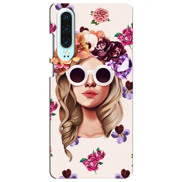 Чехол с рисунком «Девушка в очках» для Huawei P30