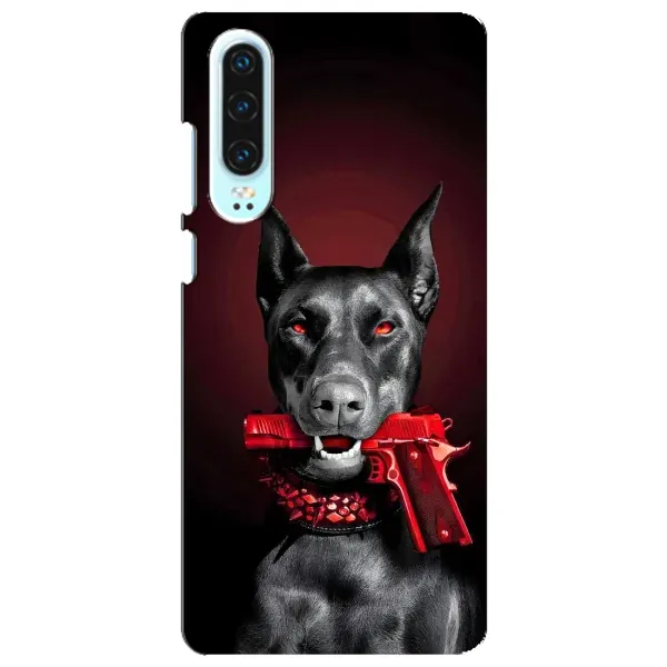 Чехол с рисунком «Доберман злой» для Huawei P30 Чехол с рисунком «Доберман злой» для Huawei P30