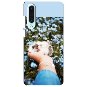 Чехлы с изображением разных животных для Huawei P30 (Ежик на руках)