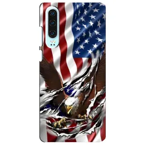 Чехол Флаг USA для Huawei P30 (Флаг USA)