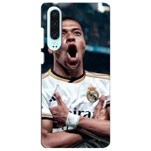 Чехол (TPU) с Футболистом на Huawei P30 (Гол Мбаппе)