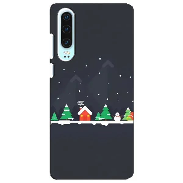 Чехол с рисунком «Город зимний» для Huawei P30 Чехол с рисунком «Город зимний» для Huawei P30