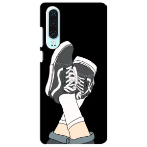 Чехол с Прикольным принтом на Huawei P30 (Кеды)