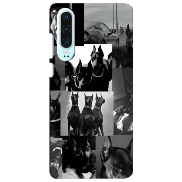 Чехол с рисунком «Коллаж Доберман» для Huawei P30 Чехол с рисунком «Коллаж Доберман» для Huawei P30