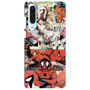 Чехол Супергерой Человека Паука на Huawei P30 (Комикс Паука)