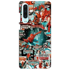 Чехол Супергерой Человека Паука на Huawei P30 (Комиксы Человек Паук)