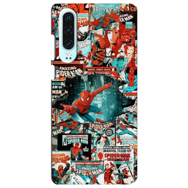 Чехол с рисунком «Комиксы Человек Паук» для Huawei P30 Чехол с рисунком «Комиксы Человек Паук» для Huawei P30