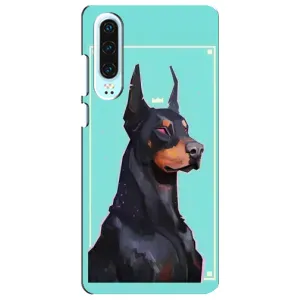 Чехол ДОБЕРМАН для Huawei P30 (Король доберман)