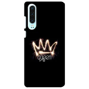 Чехол (Корона на чёрном фоне) для Хуавей П30 (Корона)