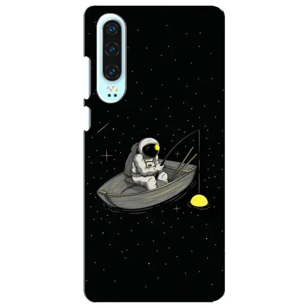 Чехол с рисунком «Космонавт на рыбалке» для Huawei P30 Чехол с рисунком «Космонавт на рыбалке» для Huawei P30