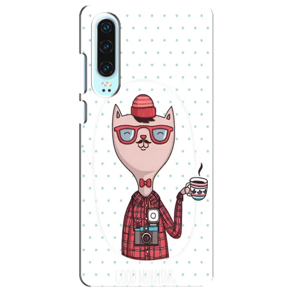 Чехол с рисунком «Кот аристократ» для Huawei P30 Чехол с рисунком «Кот аристократ» для Huawei P30