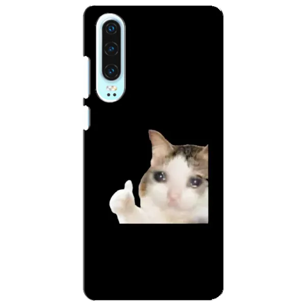 Чехол с рисунком «Кот в слезах» для Huawei P30 Чехол с рисунком «Кот в слезах» для Huawei P30