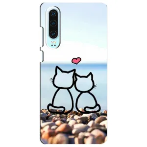 Силиконовые Чехлы Любимому человеку для Huawei P30 (Котейки)