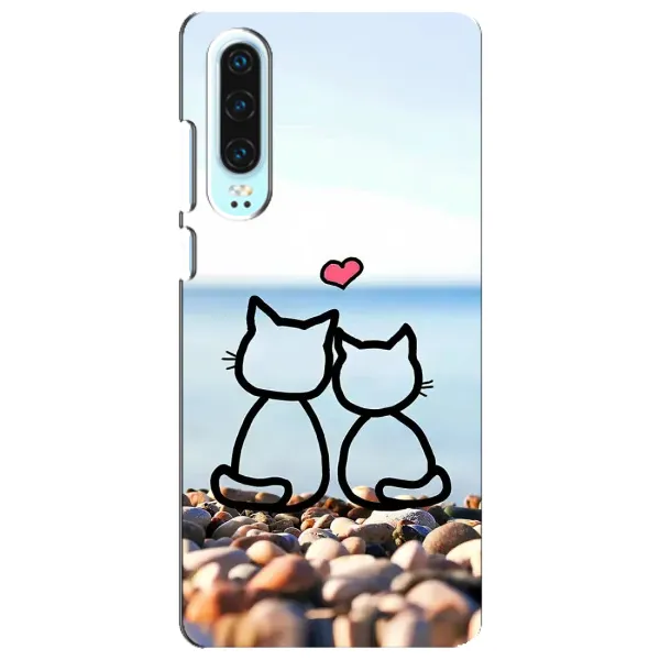 Чехол с рисунком «Котейки» для Huawei P30 Чехол с рисунком «Котейки» для Huawei P30