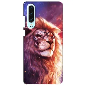 Чехол с картинкой на Huawei P30 (Красочный ЛЕВ)