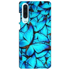 Силиконовый бампер с картинкой животных для Huawei P30 (Крылья бабочек)