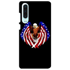 Чехол Флаг USA для Huawei P30 (Крылья США)