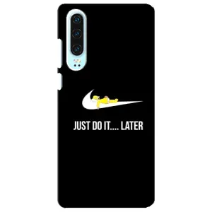 Силиконовый Чехол на Huawei P30 с картинкой Nike (Later)