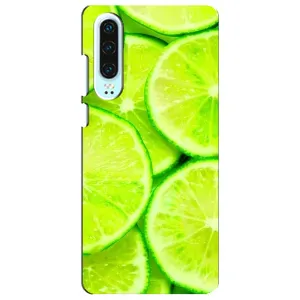 Чехол с изображением  вкусной еды для Huawei P30 (Лайм)