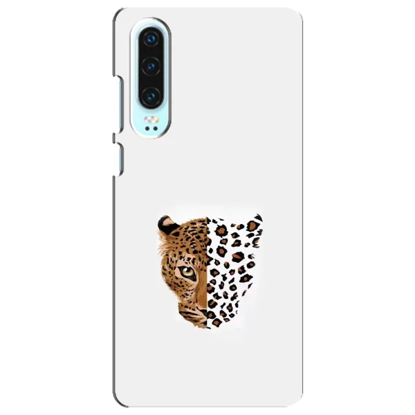 Чехол с рисунком «Леопард на белом» для Huawei P30