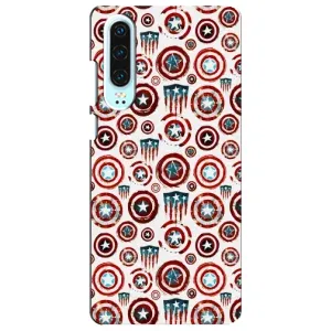 Чехол с Щитом Капитана Америки на Huawei P30 (Марвел щиты)