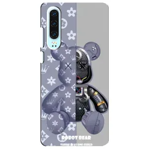 Силиконовый чехол для Huawei P30 (Медведь Louis Vuitton)