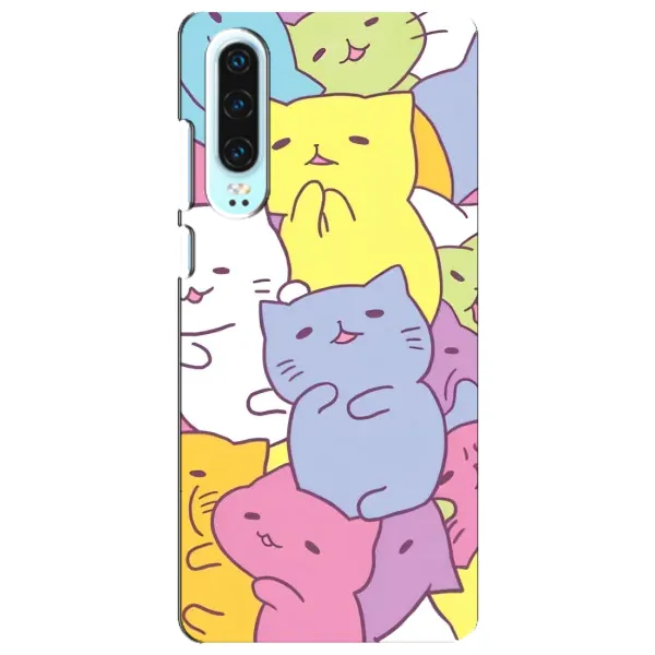 Чехол с рисунком «Милые котики» для Huawei P30 Чехол с рисунком «Милые котики» для Huawei P30
