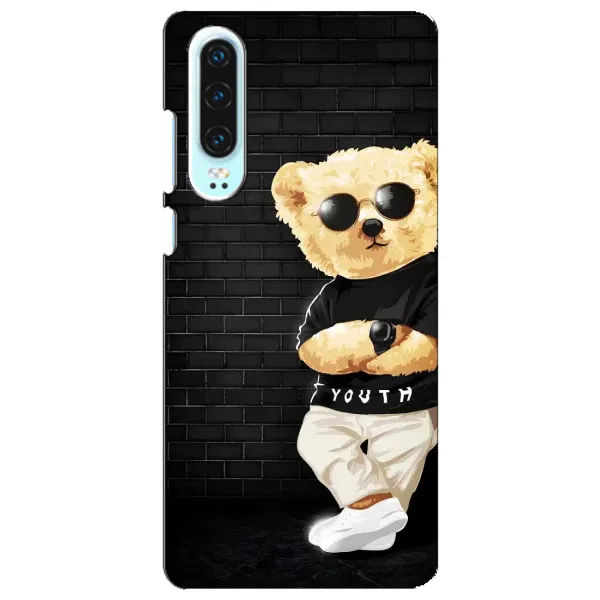 Чехол с рисунком «Мишка в очках» для Huawei P30