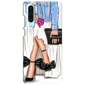 Силиконовый Чехол на Huawei P30 с картинкой Стильных Девушек (Мода)