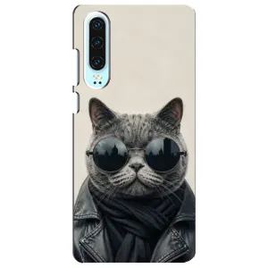 Чехол на тематику: Коты для Huawei P30 (Модный кот)