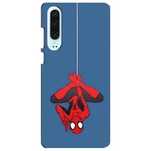 Чехол Супергерой Человека Паука на Huawei P30 (На паутине)