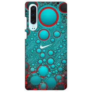 Силиконовый Чехол на Huawei P30 с картинкой Nike (Найк зеленый)