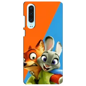 Чехлы ЗВЕРОПОЛИС для Huawei P30 (Ник и Хопс)