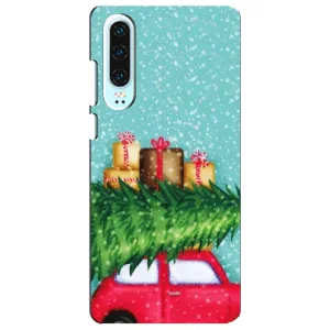 Чехол Новогодняя Елка на Huawei P30 (Новогодние подарки)