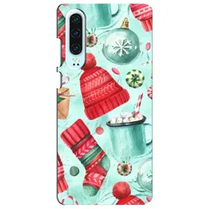 Чехол Санта Клаус для Huawei P30 (Одежда)