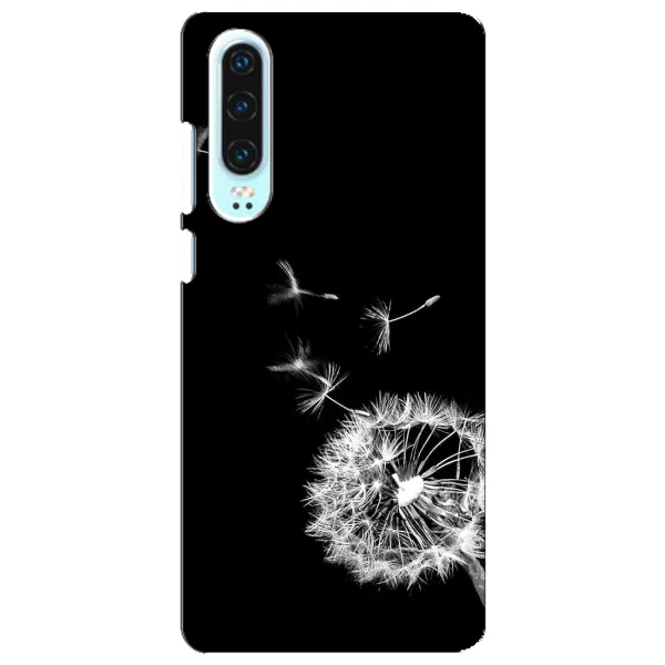 Чехол с рисунком «Одуванчик на чёрном» для Huawei P30 Чехол с рисунком «Одуванчик на чёрном» для Huawei P30