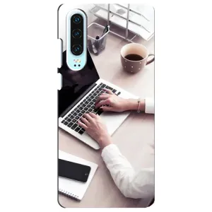 Силиконовый бампер (Работники) на Huawei P30 (Офисный работник)