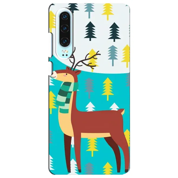 Чехол с рисунком «Олень с шарфом» для Huawei P30