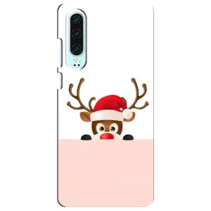 Чехол Санта Клаус для Huawei P30 (Олененок)