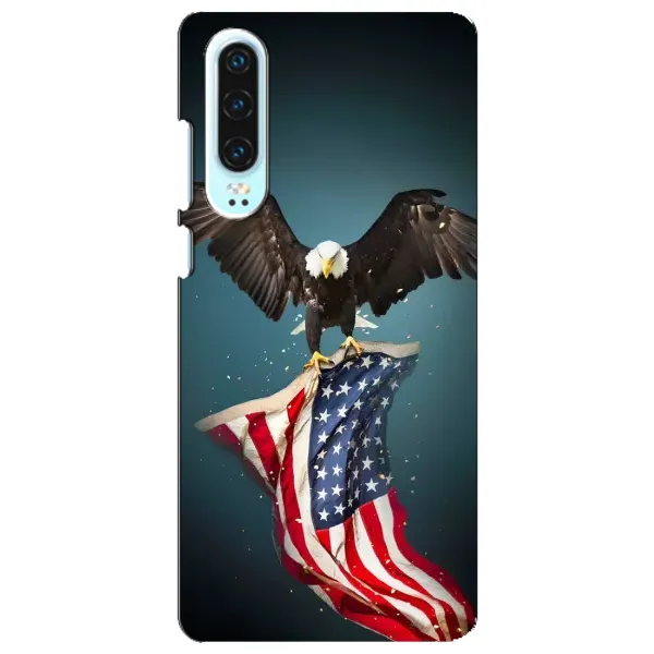 Чехол с рисунком «Орел и флаг» для Huawei P30 Чехол с рисунком «Орел и флаг» для Huawei P30