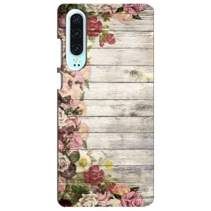 Чехлы с тематикой "ЦВЕТЫ" на Huawei P30 (Плетущиеся цветы)