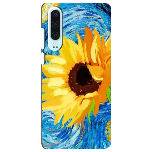 Чехол с рисунком «Подсолнух цветок» для Huawei P30 Чехол с рисунком «Подсолнух цветок» для Huawei P30