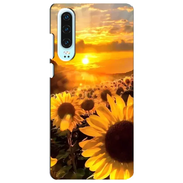 Чехол с рисунком «поле подсолнухов» для Huawei P30
