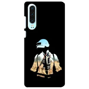Силиконовый чехол с картинкой "Герой Pubg" на Huawei P30 (Пубг мен)