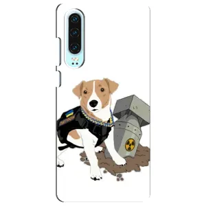 Чехол с принтом Собаки Патрон для Huawei P30 (Пёс Патрон с ракетой)